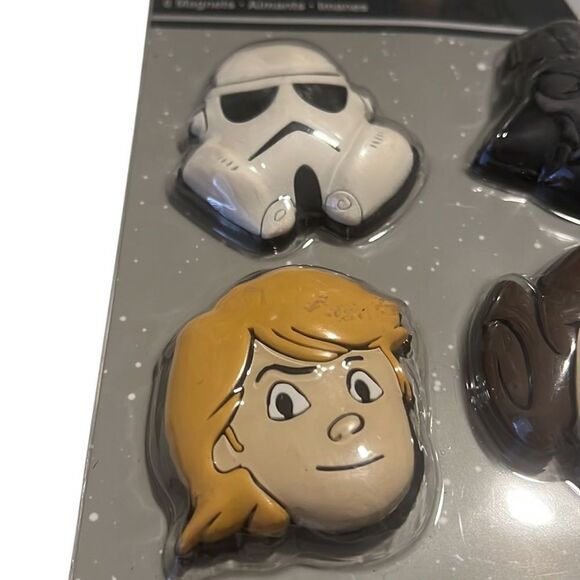 Disney Star Wars Character Six Magnets Set New in Packaging - Picture 6 of 6
